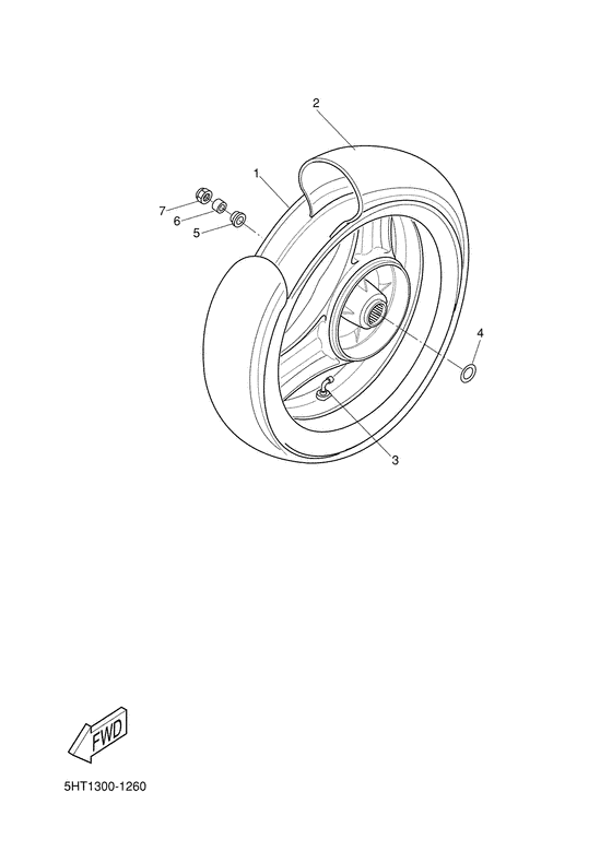 XQ150 Переднее колесо