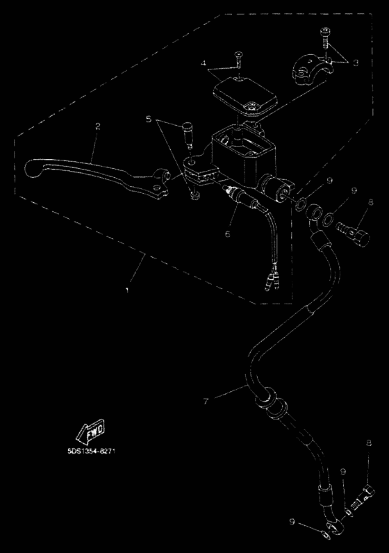 YP125E Передний тормозной цилиндр