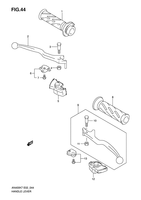 AN400 Рулевой рычаг