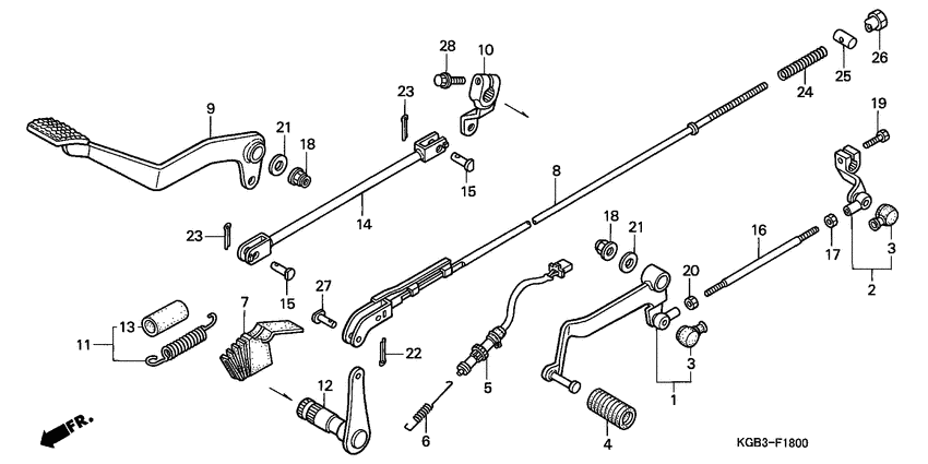 Brake pedal assy