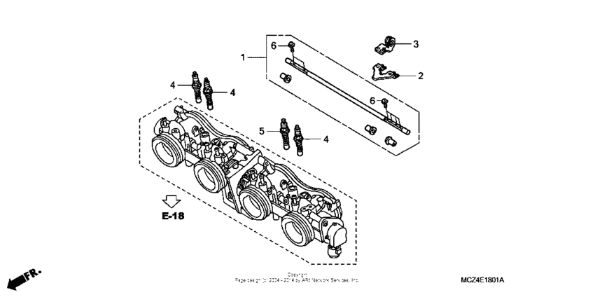 Throttle body (component parts)