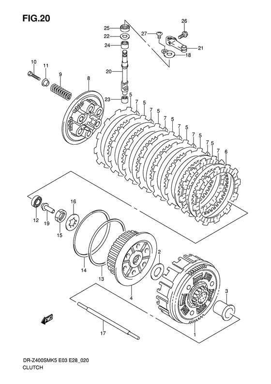 DR-Z400 Бендикс