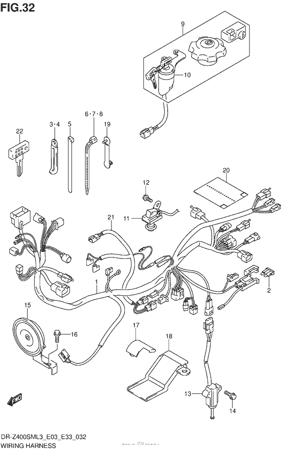 Wiring Harness (Dr-D400Sml3 E03)