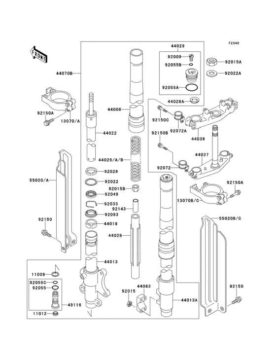 Front fork(1/2)