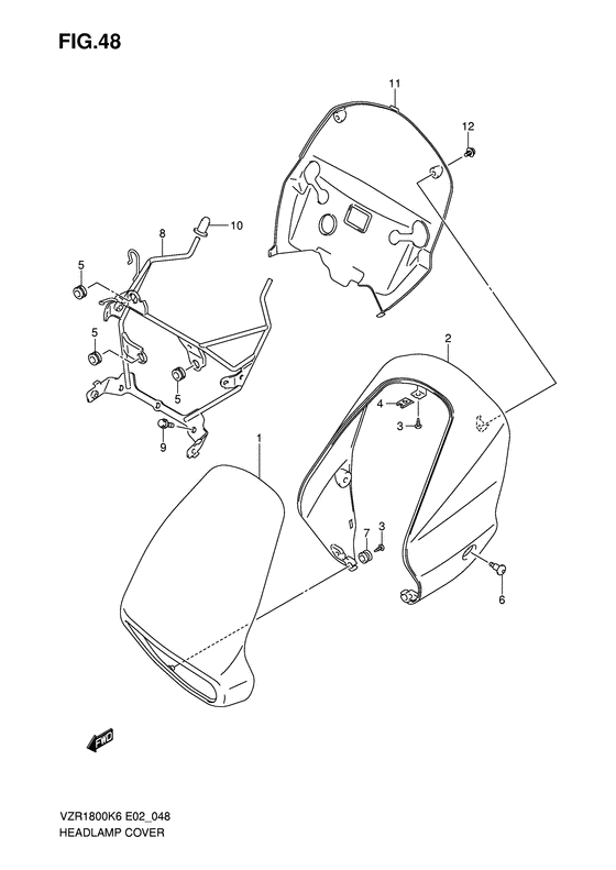 Headlamp cover  front fender