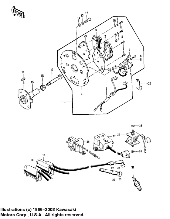 Ignition/regulator/rectifier