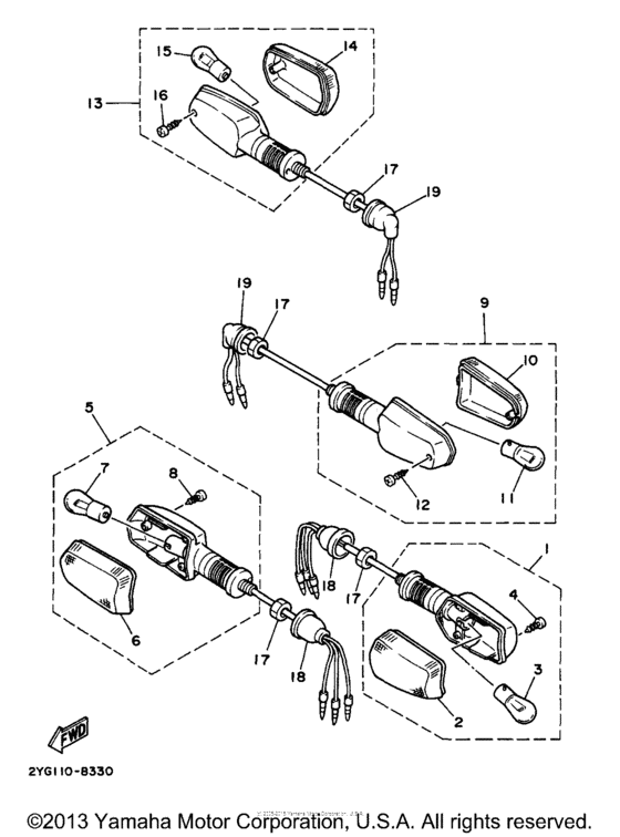 TW200 Поворотники