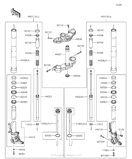 ZX1000 Front Fork(1 / 2)