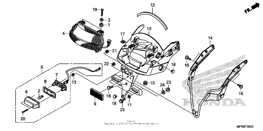 Taillight + license light (3)