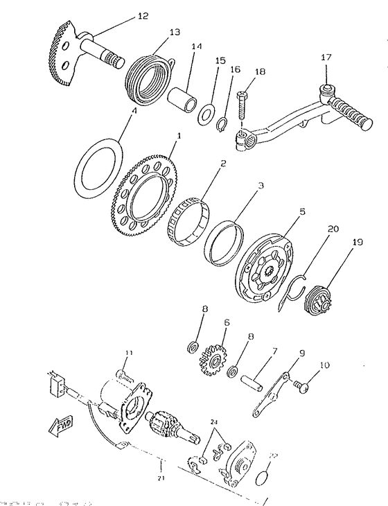 CW50RS Стартер