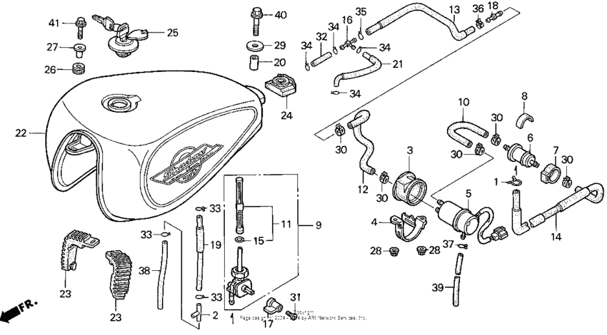 1100c/c2fuel tank 95-97