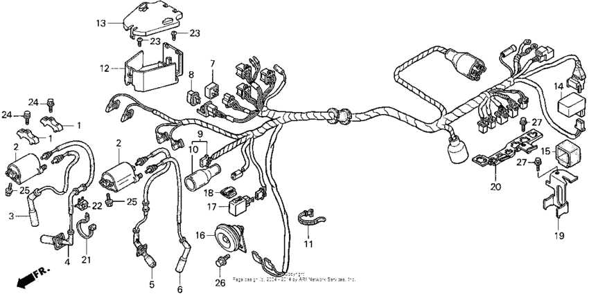 VT1100C2 Vt1100c2wire harness