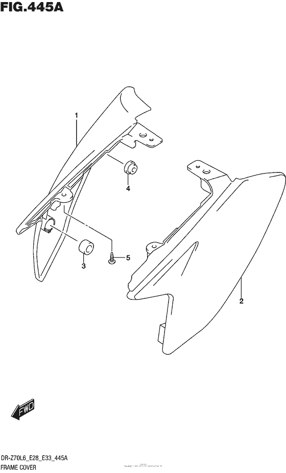 DR-Z70 Обтекатель рамы