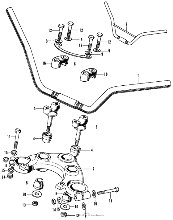 Handlebar + top bridge