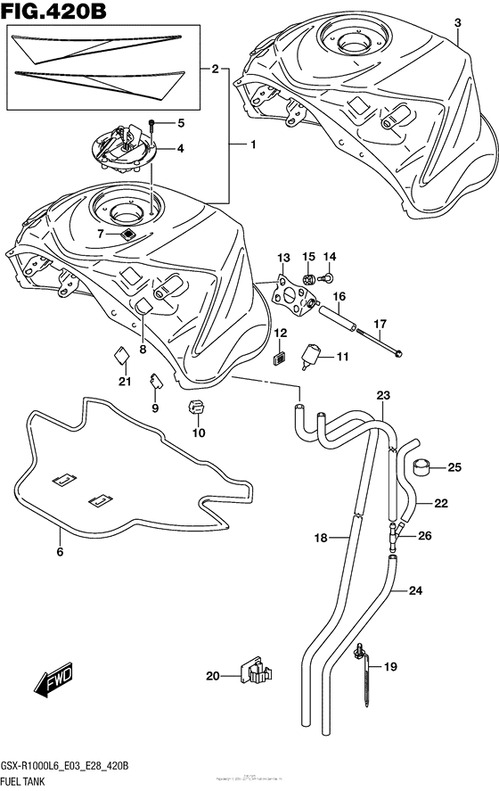 Fuel Tank (Gsx-R1000L6 E28)