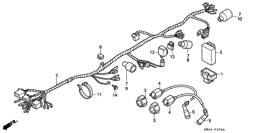 Wire harness/ ignition coil