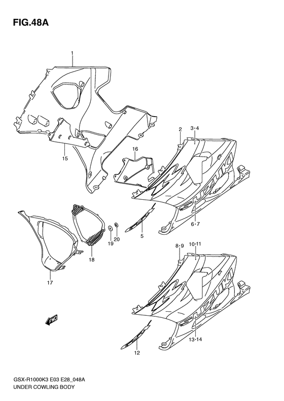 GSX-R1000 Under cowling