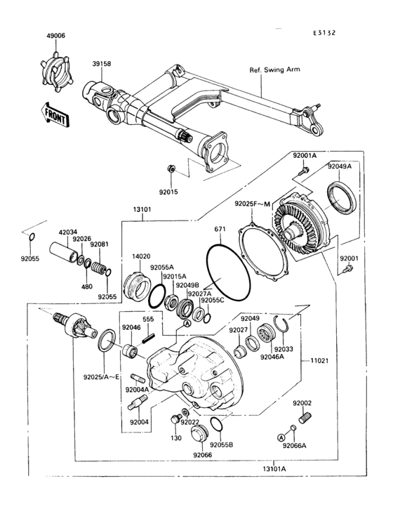 Drive shaft/final gear(1/2)