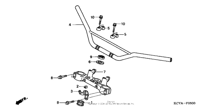 Handlebar + top bridge