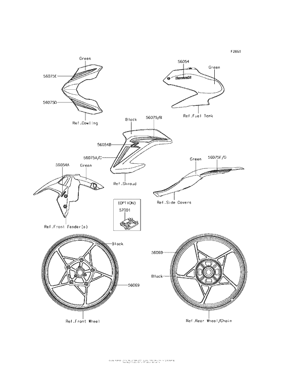 ZR900 Decals (Green)(Cn)