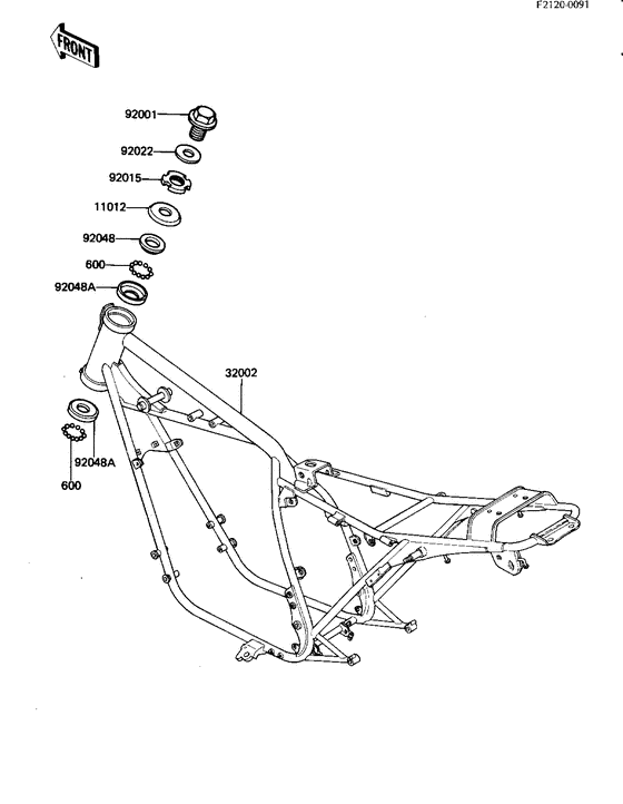 KZ440 Frame comp