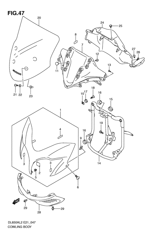 Cowling body