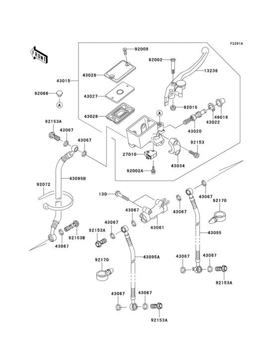 Front master cylinder(1/2)(e12/e13)