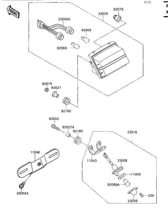 Taillight unit ass`y