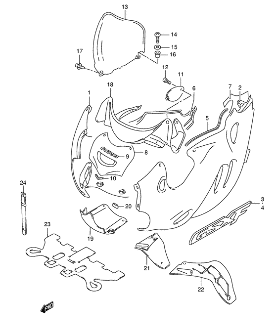 Cowling body