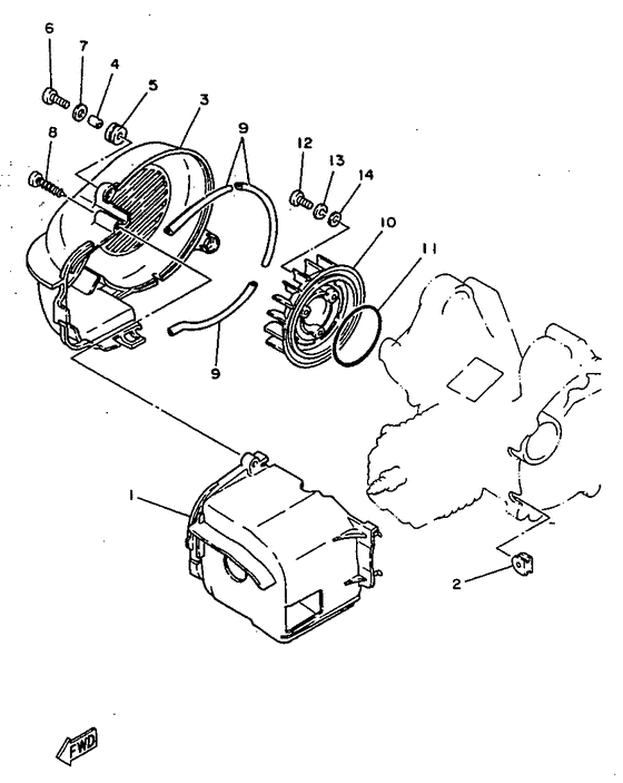 YN50R Bouclier ventilation