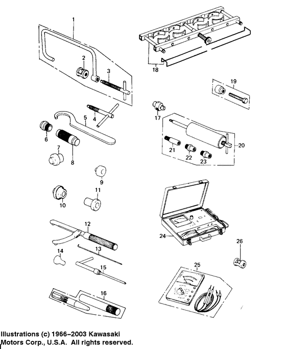 Special service tools "b"