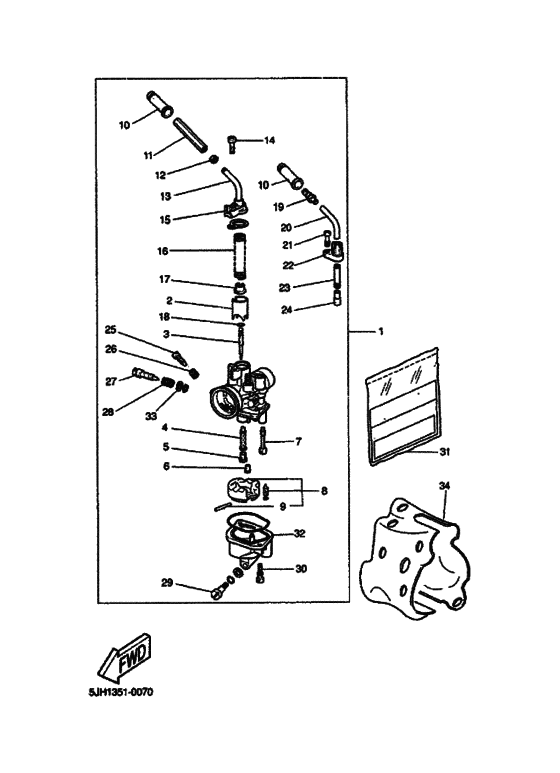 EW50 Carburetor assy