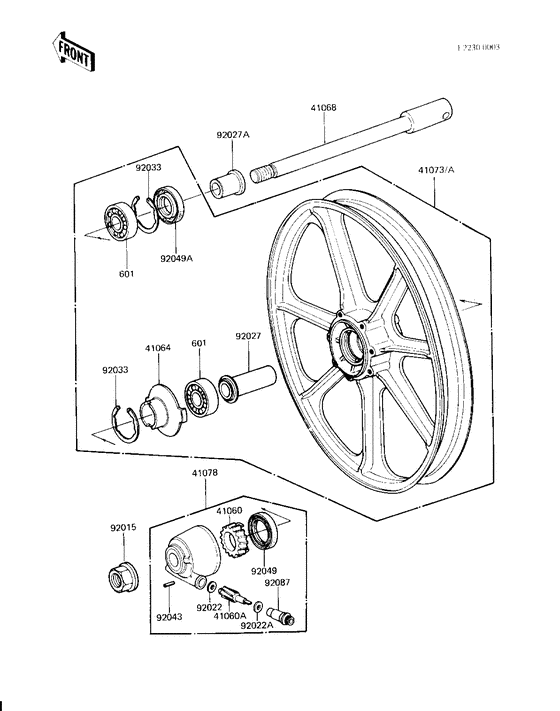 Front wheel/hub