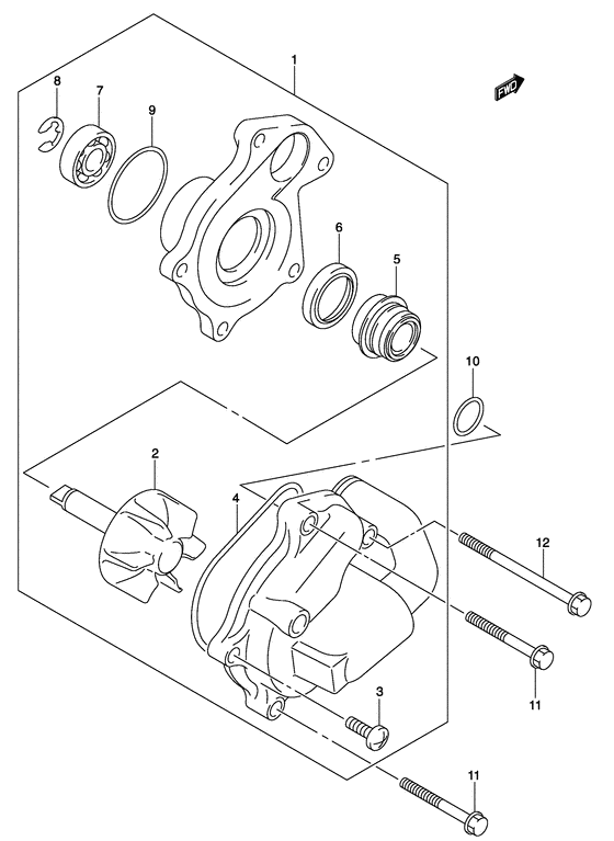 UH150 Водяная помпа