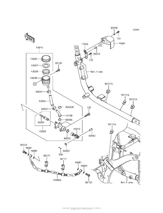 VN900 Задний торм цилиндр