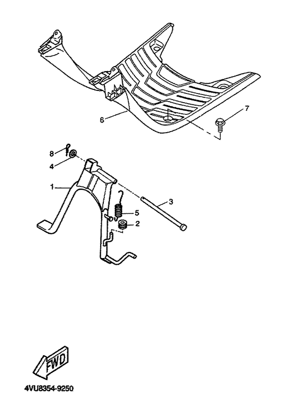 CW50 Stand. footrest