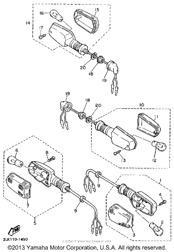 FZR1000BC Поворотники