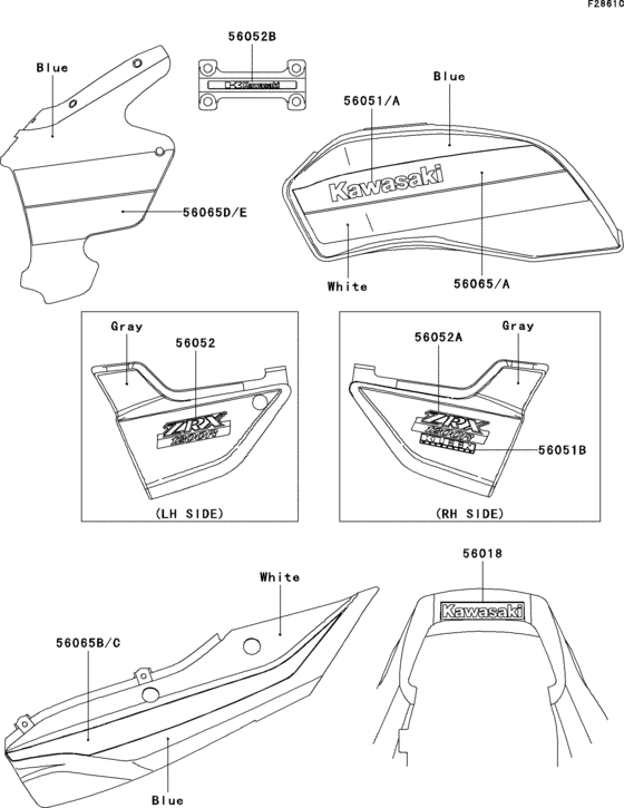 ZR1200 Decals(blue / white)(zr1200-a2)