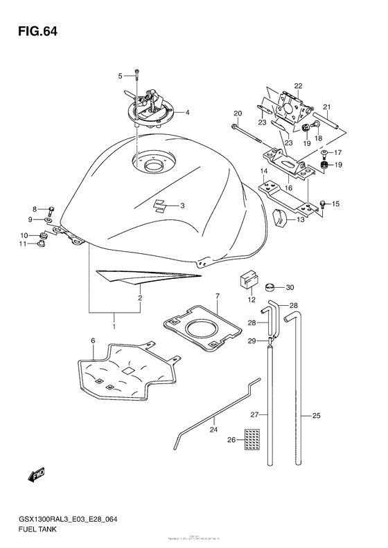Fuel Tank (Gsx1300Ral3 E28)