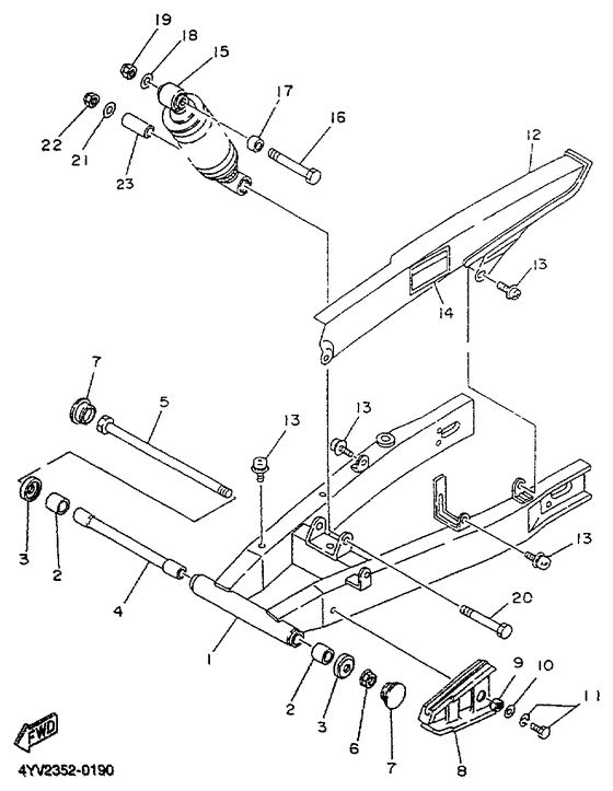 Rear arm. suspension
