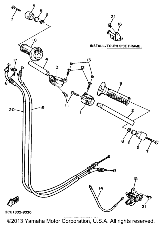 Handlebar-cable