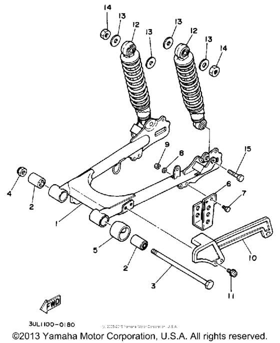 Swing arm-suspension
