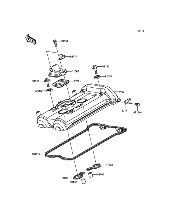 ER650 Крышка головки цилиндров