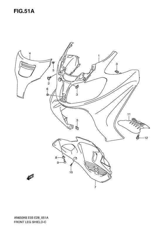 Front leg shield