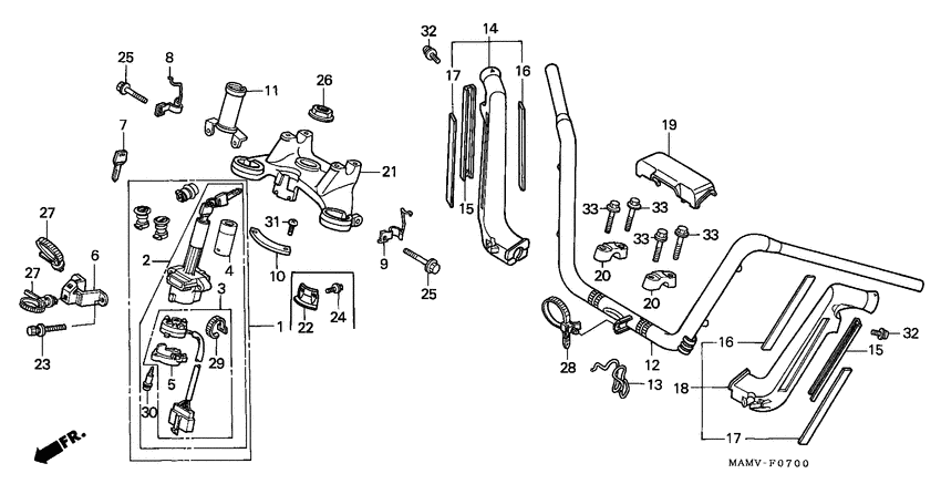 Handle pipe/top bridge