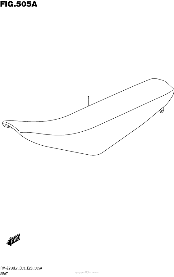 RM-Z250 Сиденье