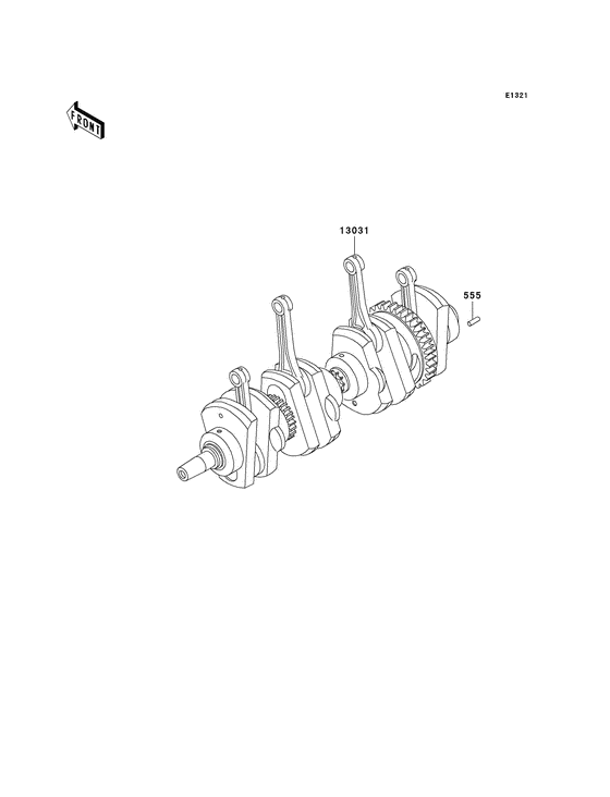 KZ1000 Вал коленчатый