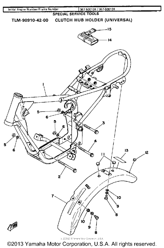 Frame - rear fender