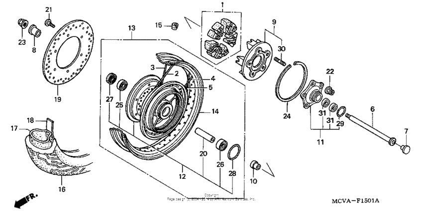 Rear wheel (vtx1800s)