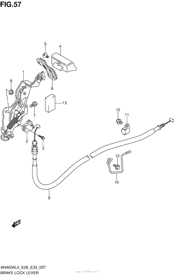 Brake Lock Lever